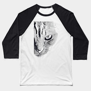 Fingerprint cat Baseball T-Shirt